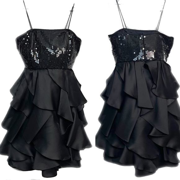 Dominic Rompollo Dresses & Skirts - EUC - Vintage Dominic Rompollo Sequin and Satin Party Dress